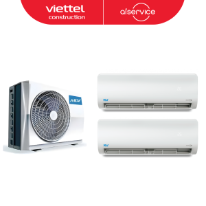 Bảo dưỡng điều hòa Multi treo tường 1 dàn nóng 2 dàn lạnh (Không bao gồm hàng nội địa)