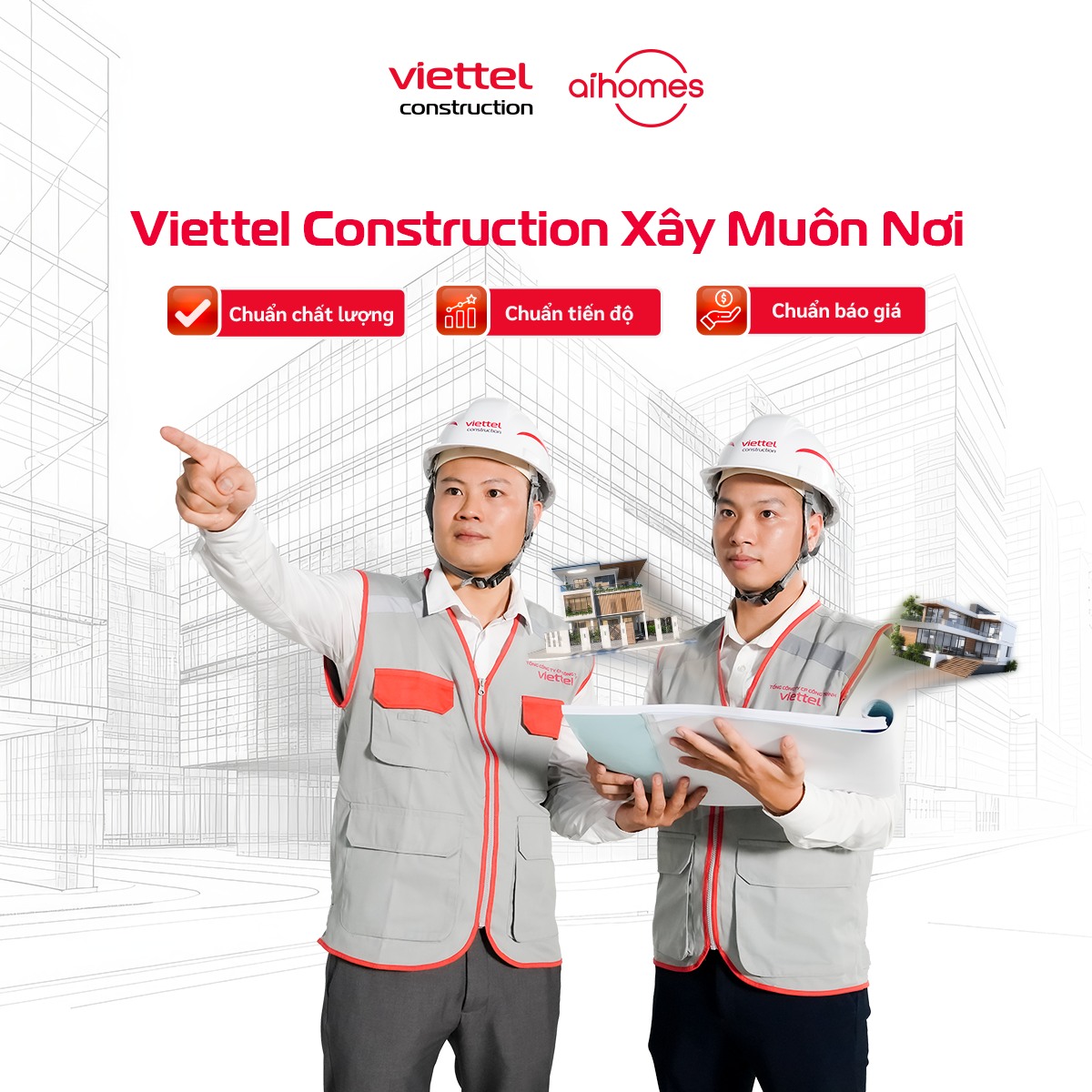 Viettel Construction ra mắt thương hiệu xây nhà trọn gói AIOHomes